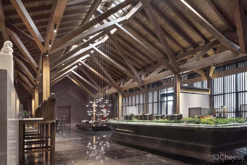 柏年印象设计 西安里城柳岸十里售楼中心 内敛的东方美学