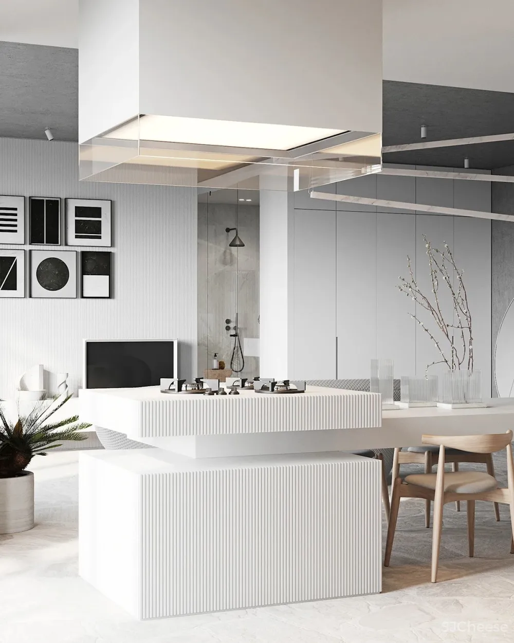 85㎡ 改成一室户,全开放式布局更显宽敞!