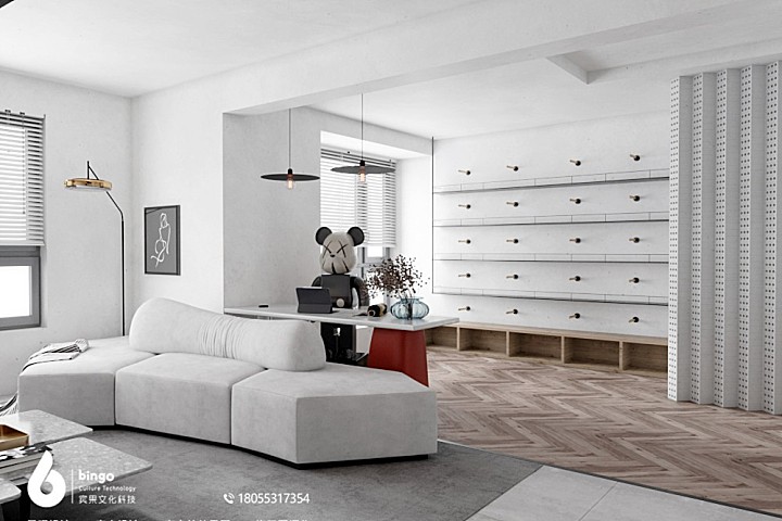 现代 极简留白 写实