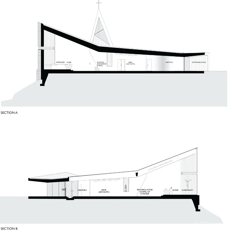新西兰圣彼得教堂,传达爱与救赎 Stevens Lawson Architects