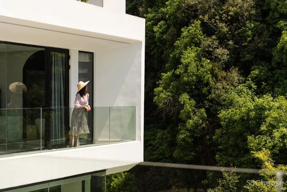 杉树林里的极美民宿