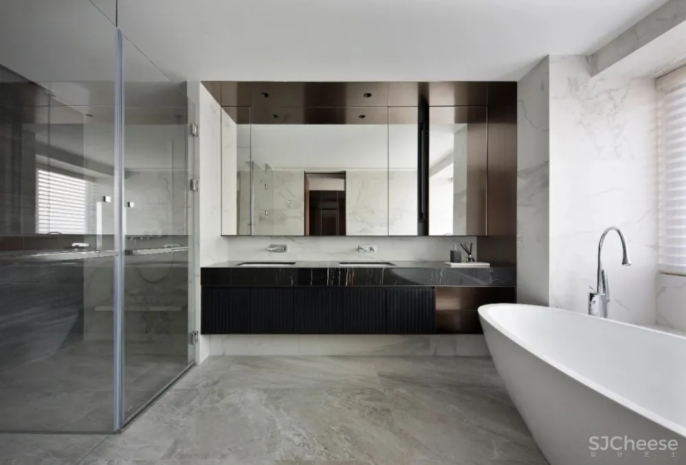 380㎡现代轻奢大宅,用线条勾勒空间的精髓!