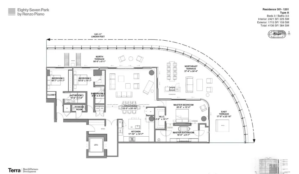 迈阿密最贵豪宅，顶层公寓6.8亿美元｜伦佐·皮亚诺新作
