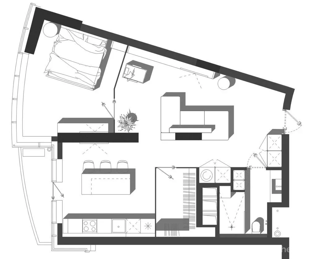 混凝土小户型住宅,100年都不过时!