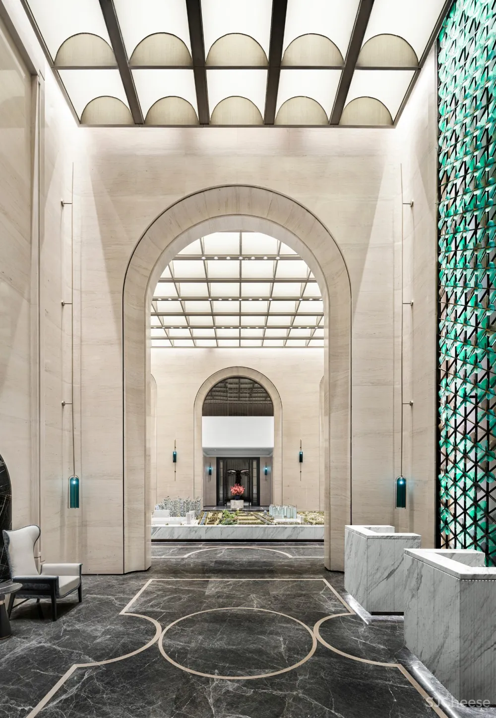 当代摩登气质的售楼中心设计,美的直入人心!