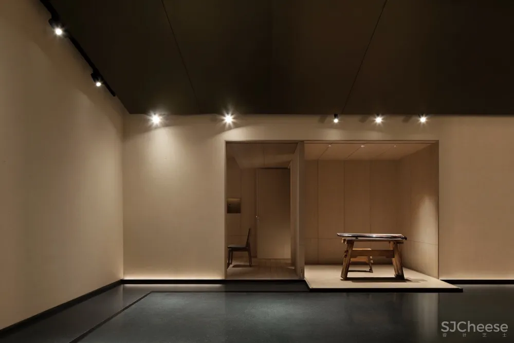 深圳东西茶室 – 田水月：水平线空间设计