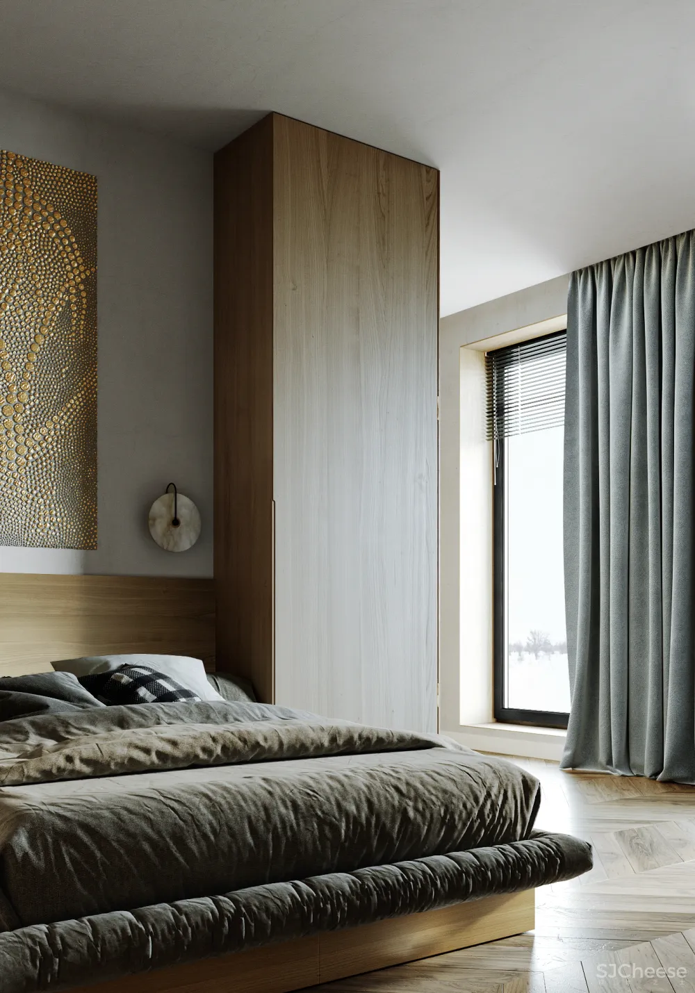 125㎡巴黎住宅，复古又简约的质感！