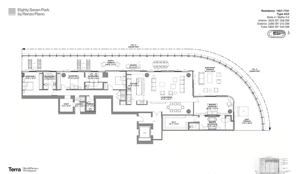 迈阿密最贵豪宅，顶层公寓6.8亿美元｜伦佐·皮亚诺新作