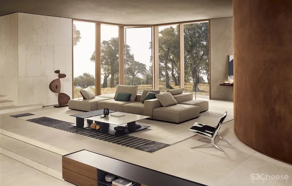 Poliform 在一所隐奢住宅内展开了大胆的试探