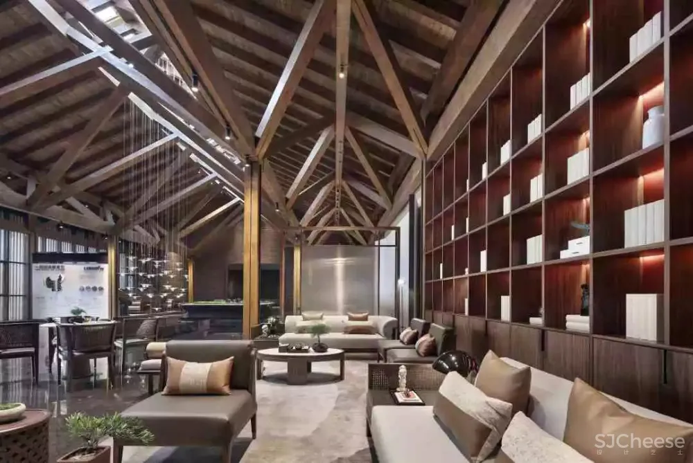 柏年印象设计 西安里城柳岸十里售楼中心 内敛的东方美学