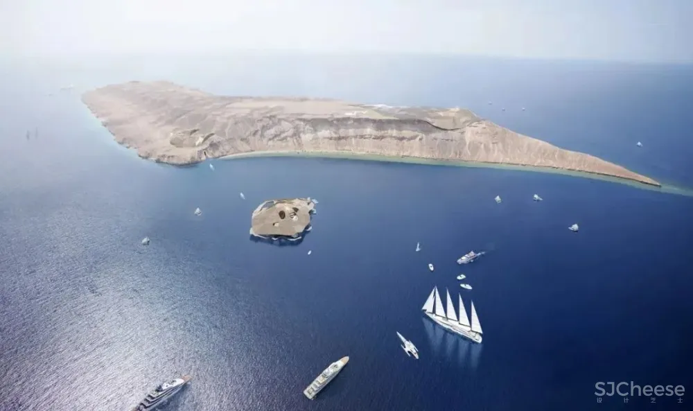 Caprini&Pellerin•海岛酒店将建筑几何完美融入自然环境!