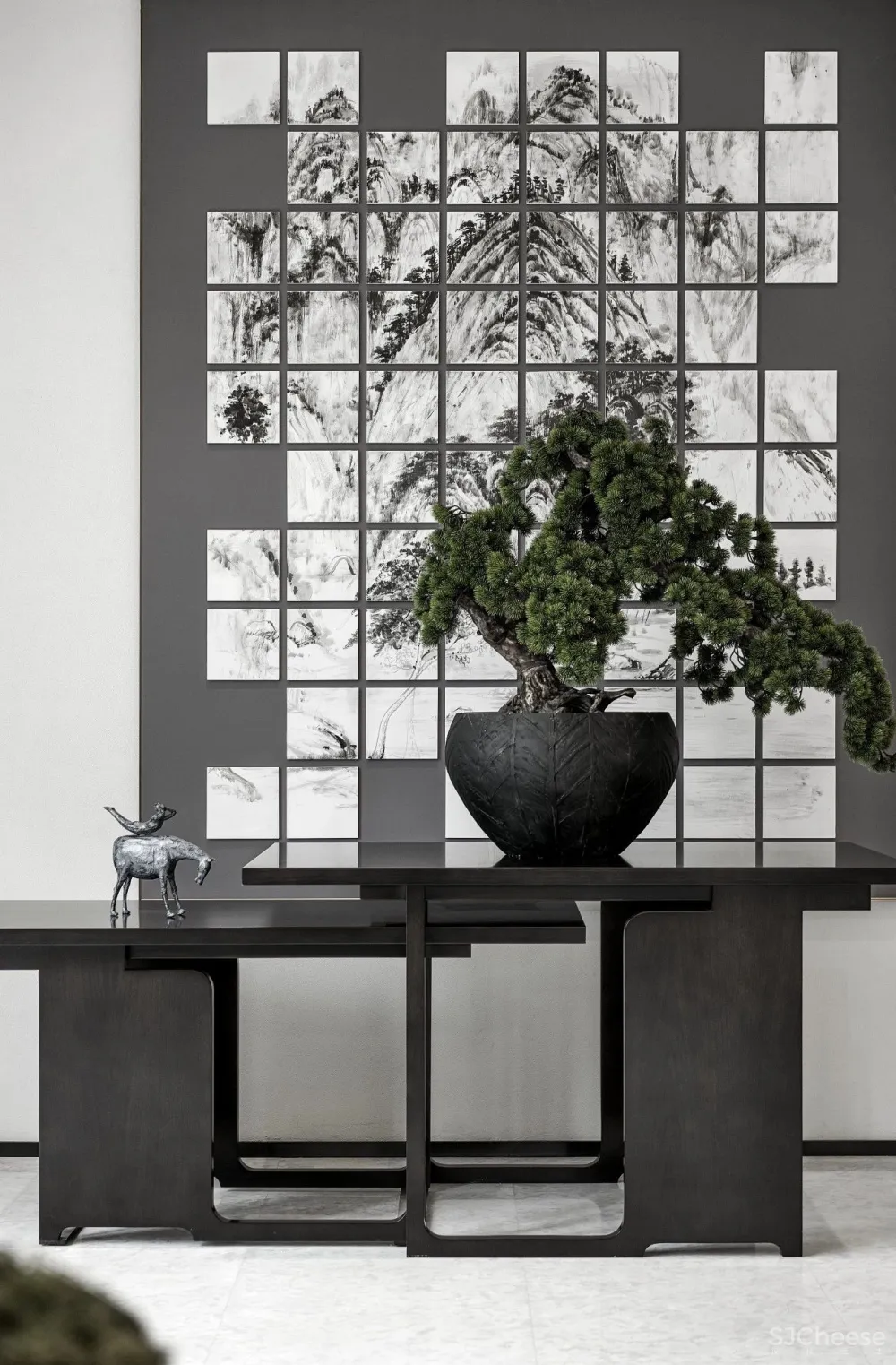 极致白意境,泼墨水云间