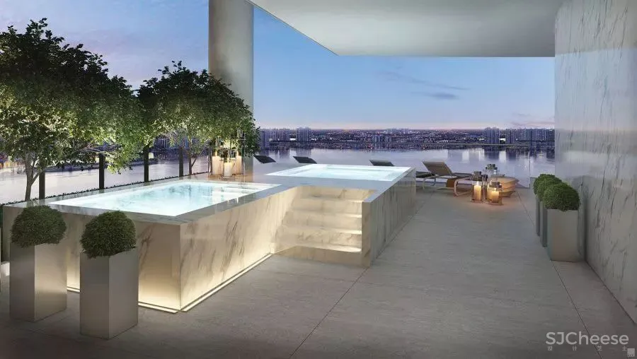 城市中心顶级豪宅进入大平层时代!有钱就买大平层吧!