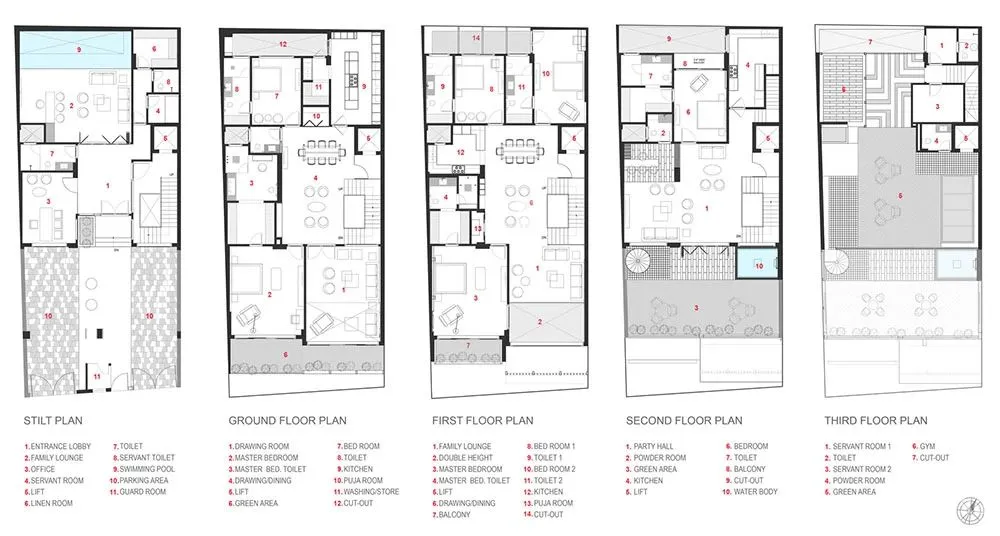 来自印度的日式风味丨印度屏风住宅