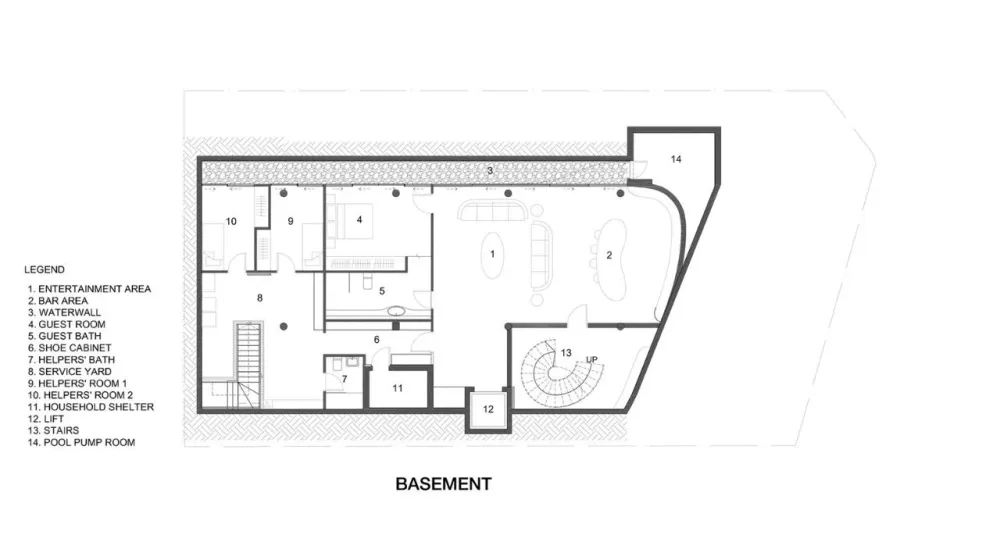 别墅还可以这样设计，从内到外的阶梯式曲线太美！