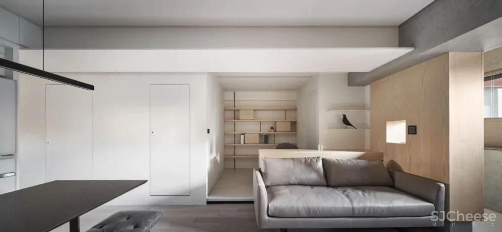 66㎡ 两居室,灯带这样用让家更有型