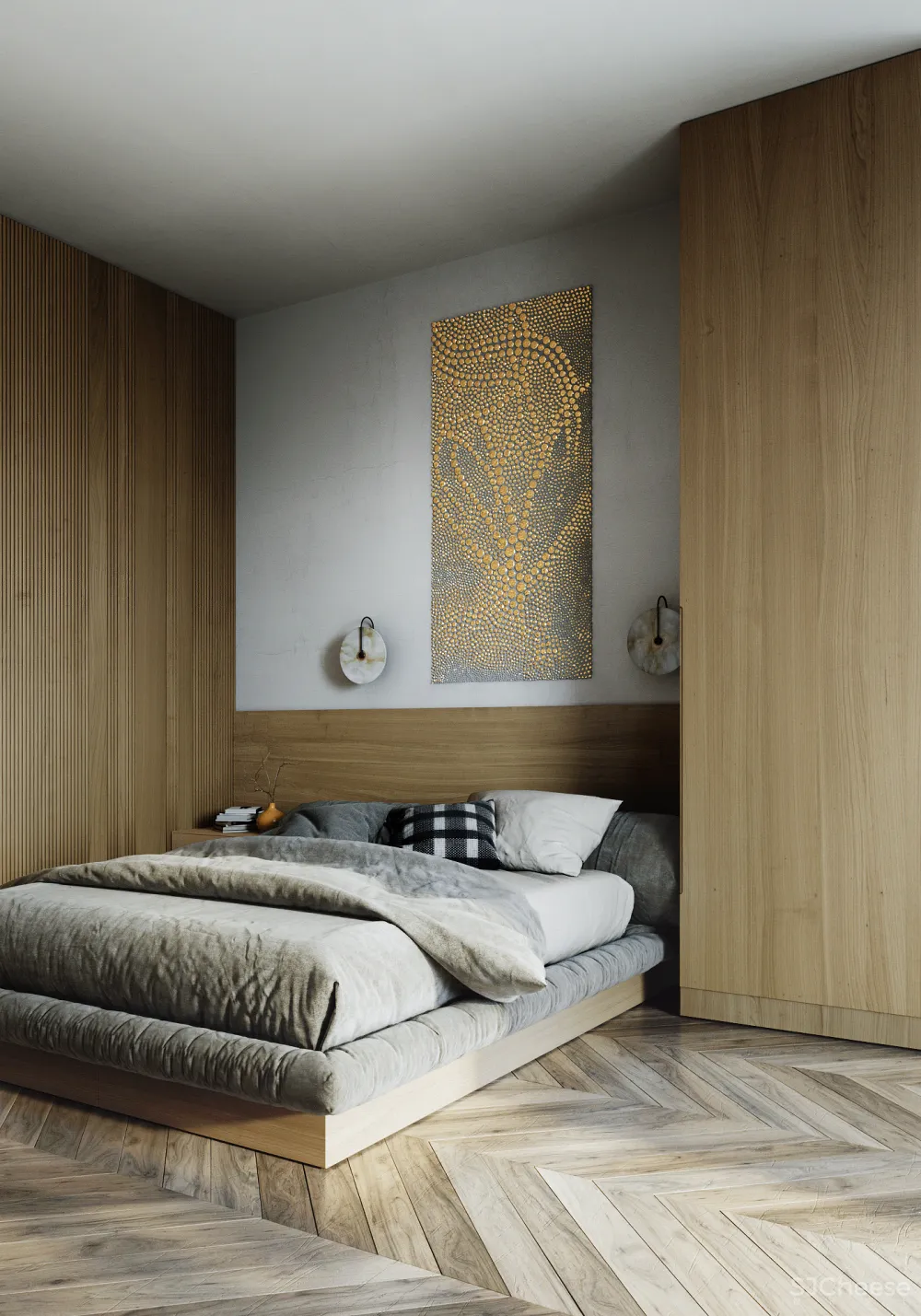 125㎡巴黎住宅，复古又简约的质感！