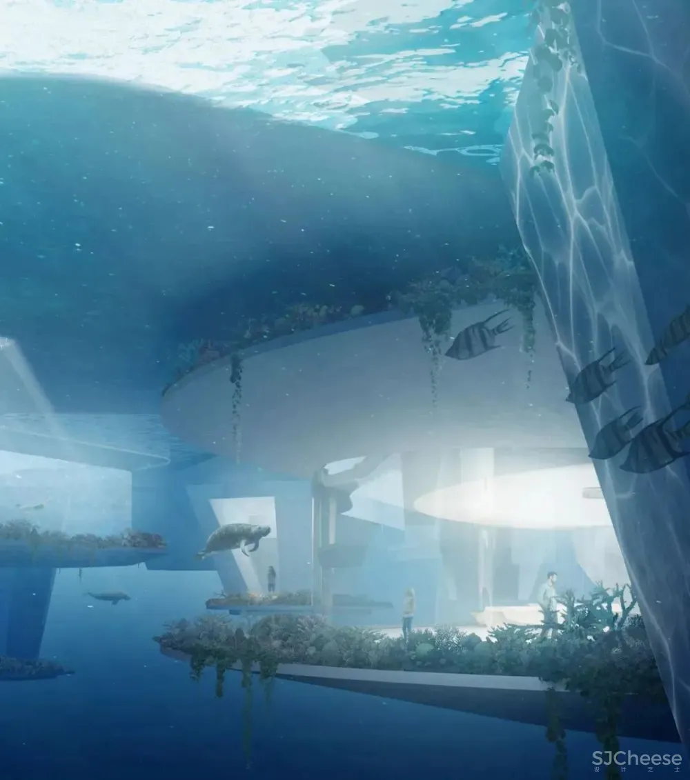 Caprini&Pellerin•海岛酒店将建筑几何完美融入自然环境!