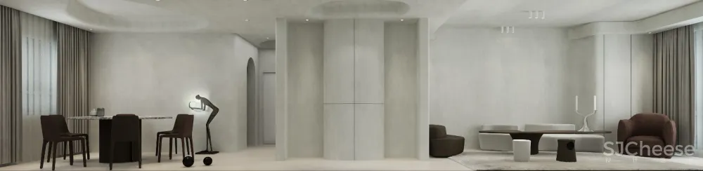 极简空灵·可以去触摸的空间 丨 崇德公馆样板房设计