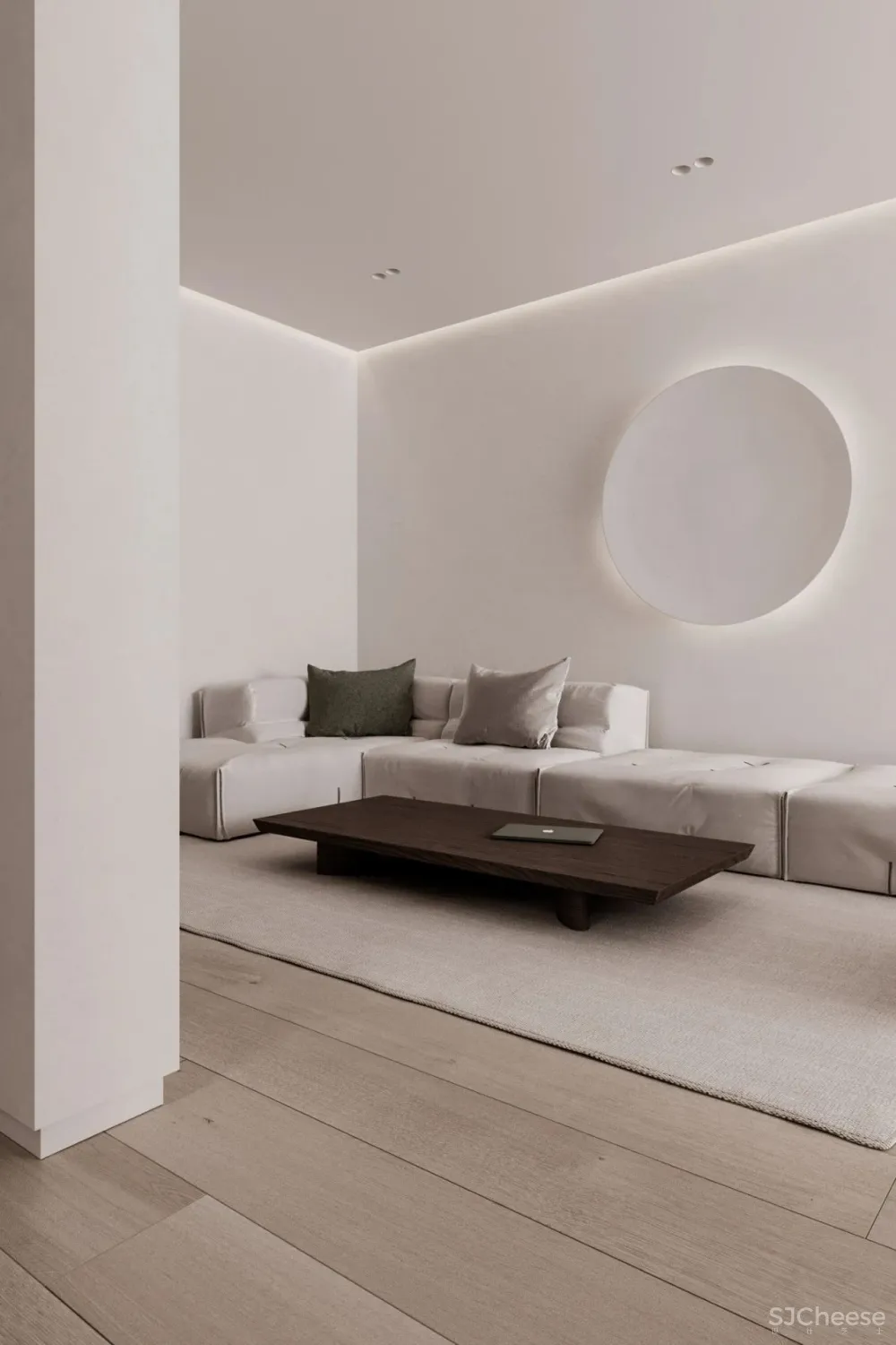 120㎡极简空间,平静和谐!