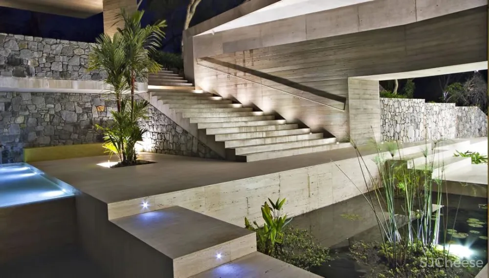 超酷的混凝土海景奢华别墅,深邃于空,容纳万境