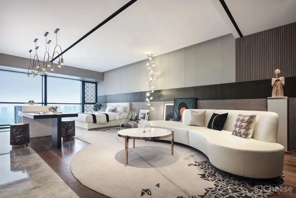 三套轻奢风豪宅样板房,细节成就高品质!