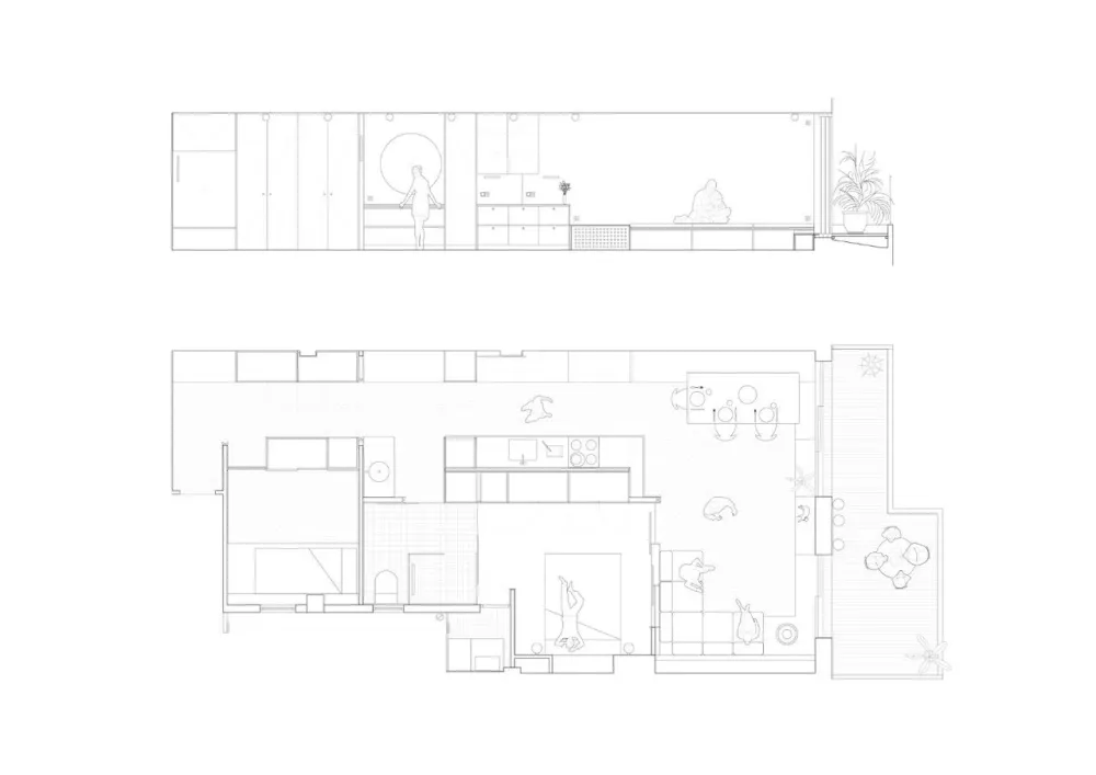 70㎡的老房改造, 开放式布局让空间更明亮!