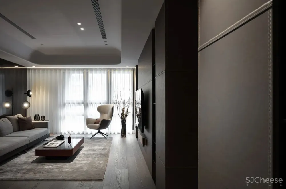 160㎡平层设计,高级灰这样用才叫高级