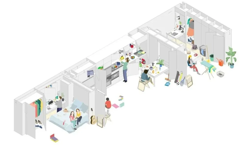 Living Big,他们将小空间最大化利用;通过简单手势即可转换空间,他们是移动系统专家