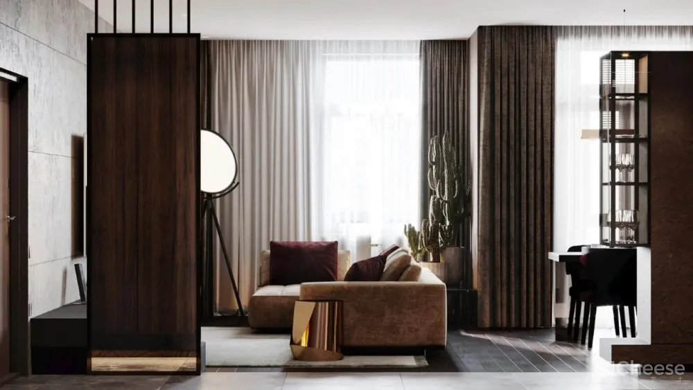 86㎡优雅紫私宅，令人无法抗拒的知性美！