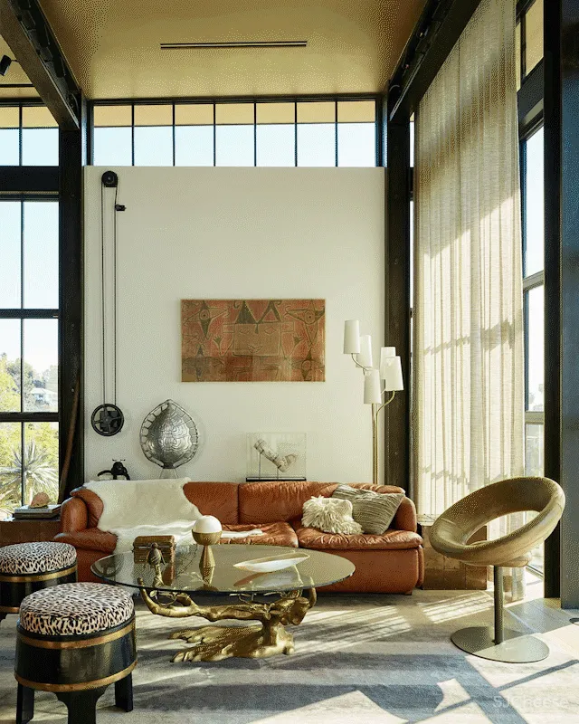 工业风别墅混搭复古家具,竟然能这么精致优雅!