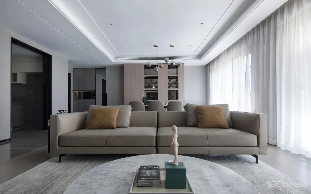 建筑师与老师的190㎡叠墅,一家四口,简单黑白灰,打造极简品质空间。