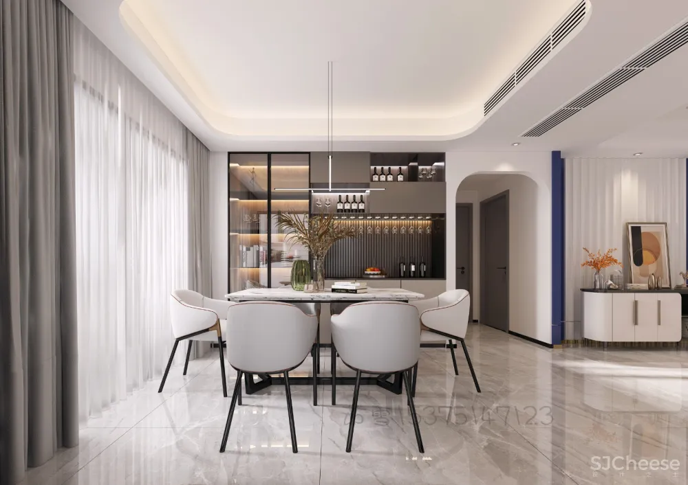 现代极简白色系空间