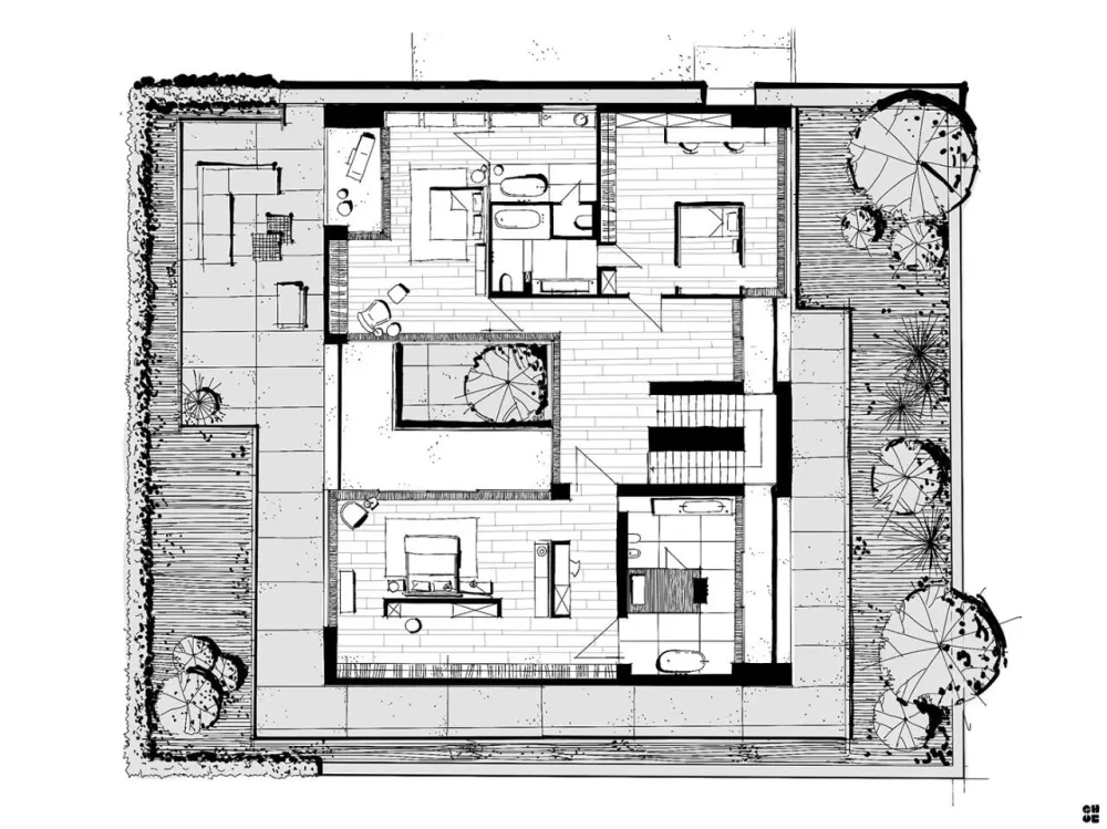 561㎡极简大宅,最具灵性的空间!