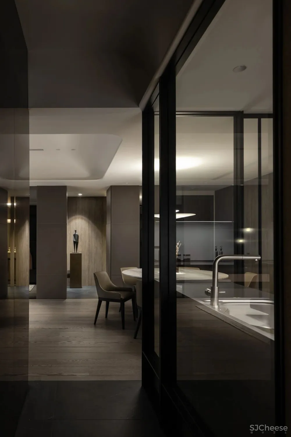 160㎡平层设计,高级灰这样用才叫高级