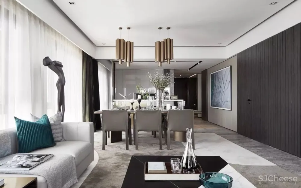 【佳木斯室内设计】260㎡顶奢大平层,美好而生动的极致品味!