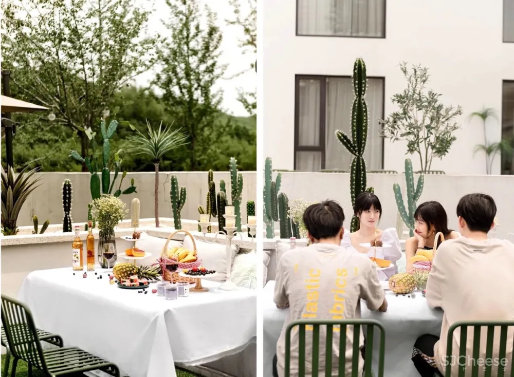 莫干山云端新宿!2000 m²摩洛哥花园私藏游乐园,loft亲子滑梯房,露台无边泳池超隐秘!