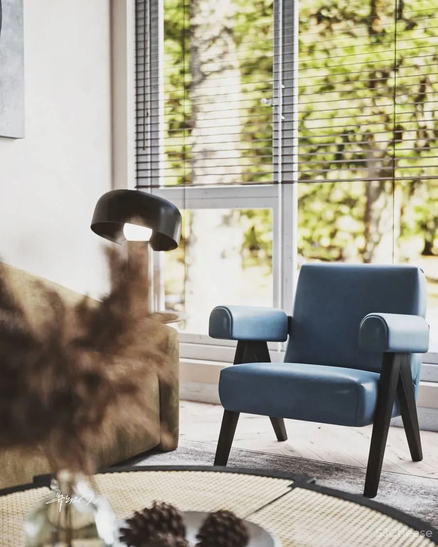 作品欣赏 简单质朴的客厅，给人宁静的感觉