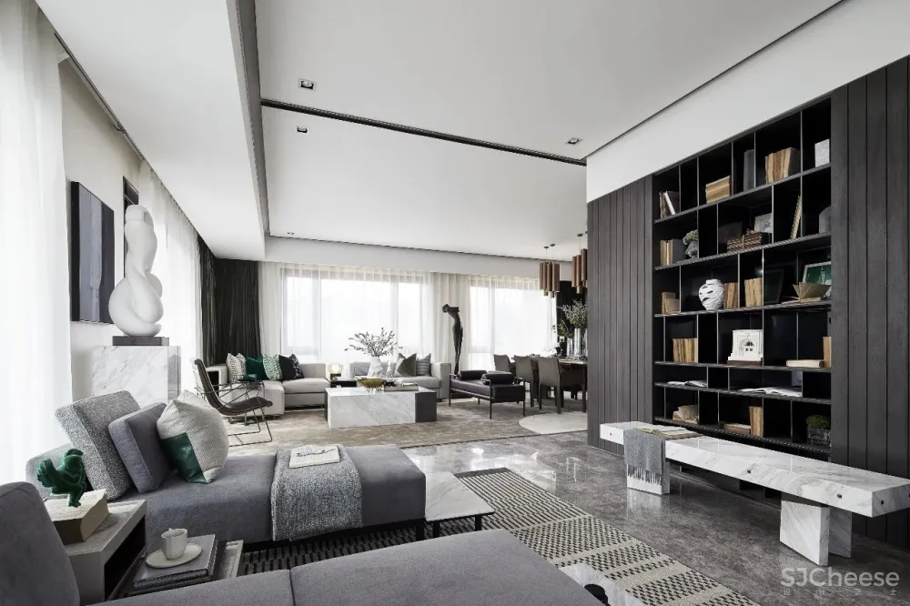 【佳木斯室内设计】260㎡顶奢大平层,美好而生动的极致品味!