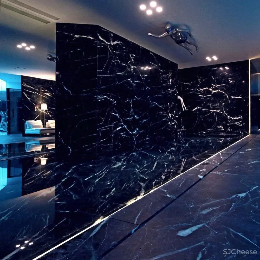 这栋房子用曲线大理石做外墙,张扬的个性之美!