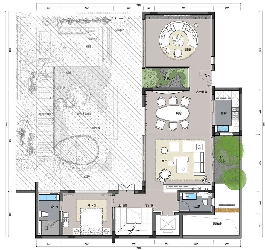 韩松力作 720m²中式别墅,可望、可行、可游、可居的逍遥自在。