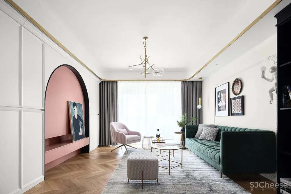 125㎡五口人同住竟然零杂物，家里美得像度假宫殿！