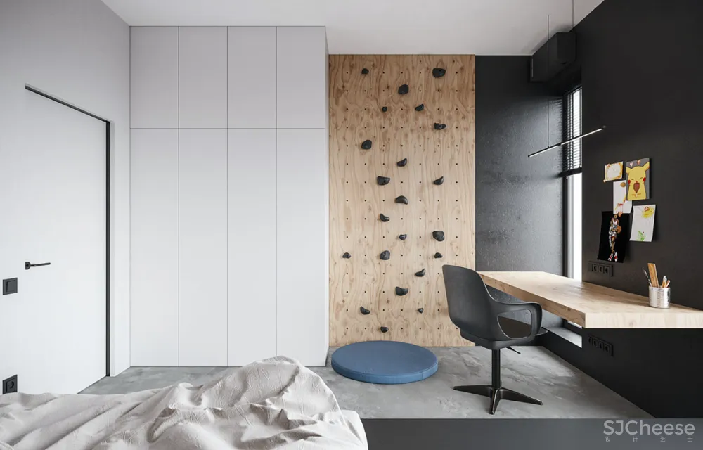 砖墙 木饰面，工业风这样设计超有范