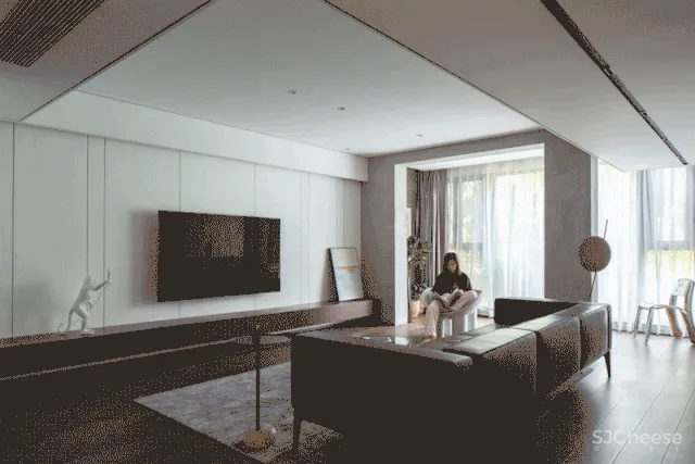 200㎡住宅 流动的光线 赋予生活诗意