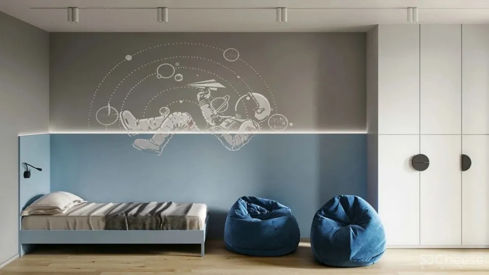 白墙太单调,用水磨石做墙面更显精致