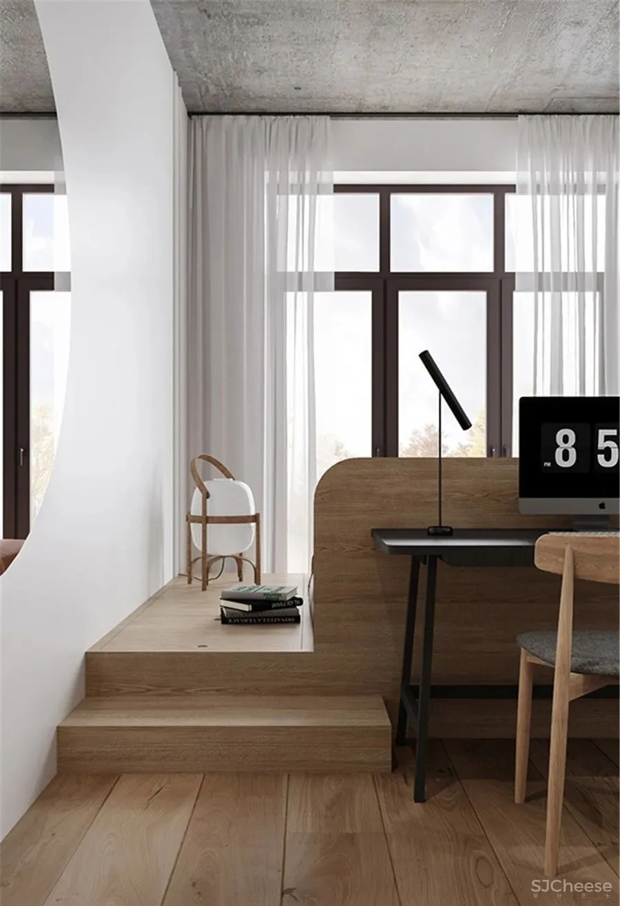 70㎡ 一室一厅,卧室加个地台,将空间利用到极致!