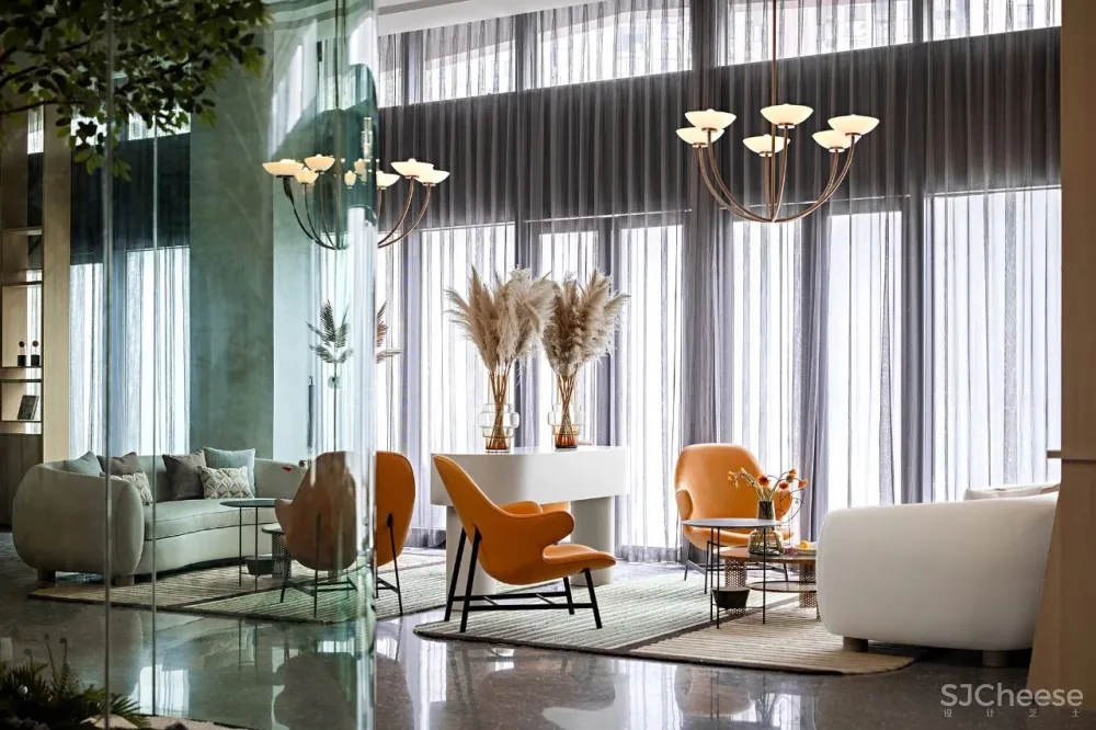 意巢设计丨长沙万科大家品牌生活馆:诗意沁然,与自然呼应共生