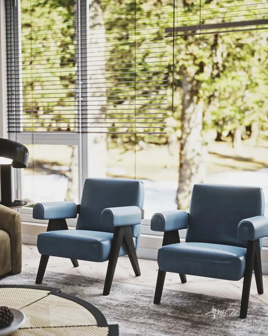 作品欣赏 简单质朴的客厅，给人宁静的感觉