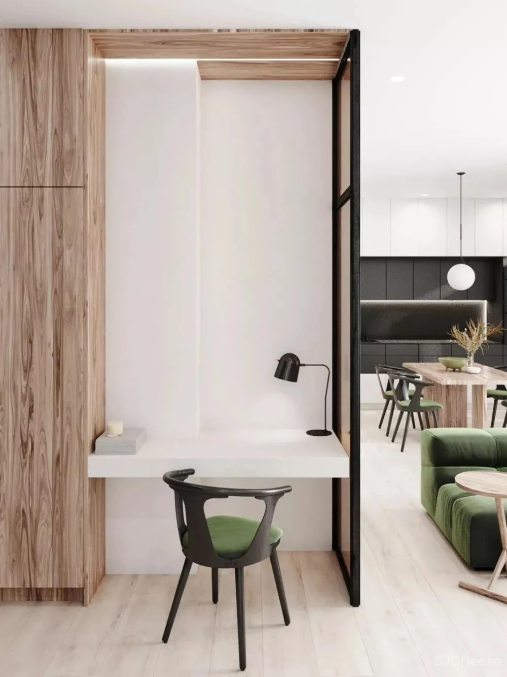 90后医生120㎡简约不失精致的家,卧室地台太棒了!