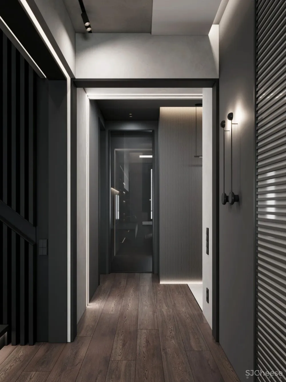 147㎡带露台的顶层复式 高级灰,气场一流!